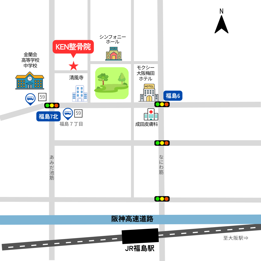 KEN整骨院付近MAP