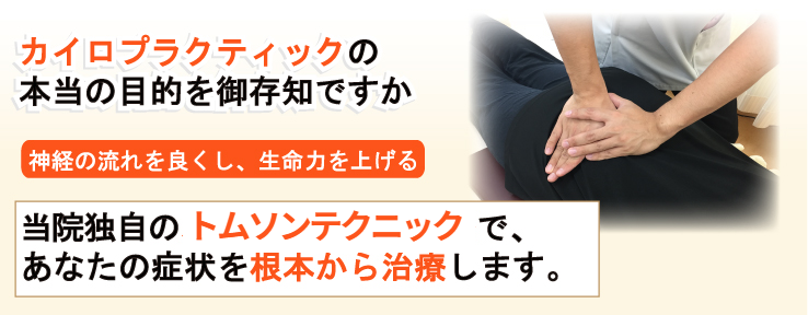 カイロプラクティックの本当の目的をご存知ですか？